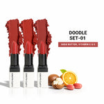 Thumbnail for CUFFS N LASHES Doodle Lipstick Set - Set 01