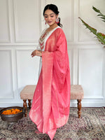 Thumbnail for The52 Embroidered Viscose blend Fabric Straight Kurta, Pant and Dupatta Set