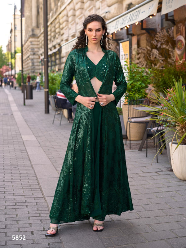 green dress with shrug Audrey Dress