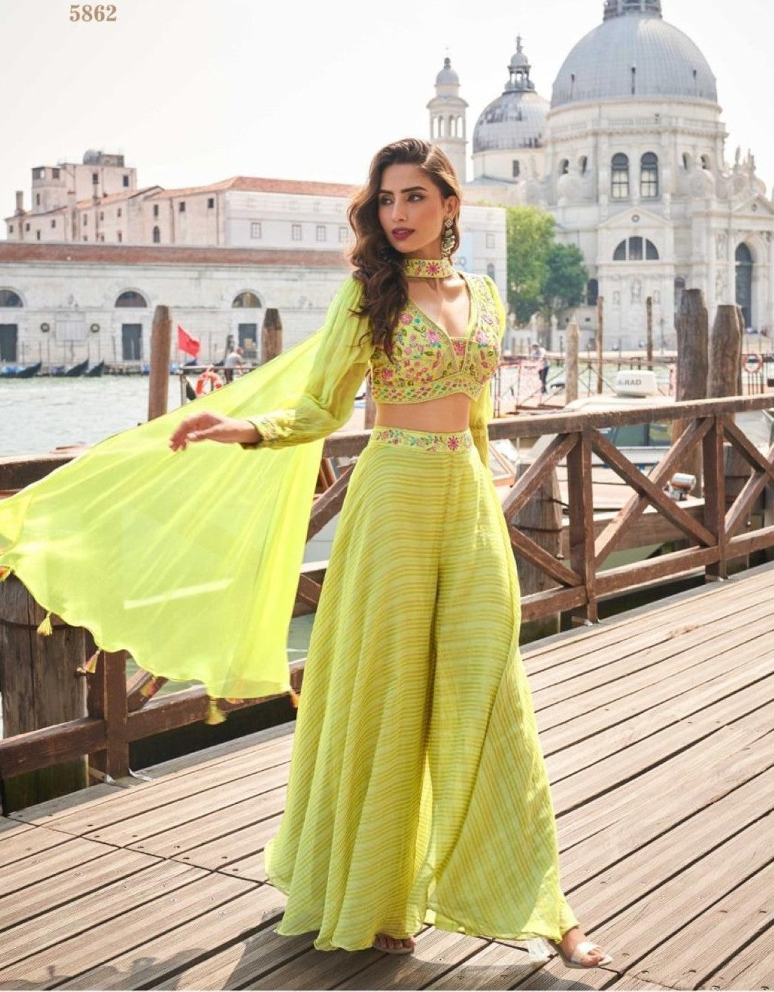 Anaita Green Silk Stitched Suit With Embroidery Work - Dista