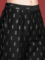 Thumbnail for Anouk Ethnic Motifs Printed Regular Sequinned Kurta with Trousers & Dupatta - Distacart