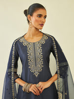 Thumbnail for Soch Ethnic Motifs Embroidered Regular Sequinned Kurta With Trousers & Dupatta - Distacart