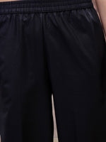 Thumbnail for Vishudh Navy Blue Floral Embroidered Straight Kurta with Palazzo & Dupatta
