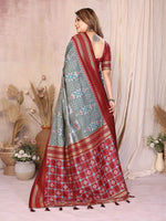 Thumbnail for Aastha Fashion Grey Soft Silk Weaving Saree - Distacart