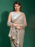 Thumbnail for Anouk Embellished Sequinned Pure Georgette Saree - Distacart