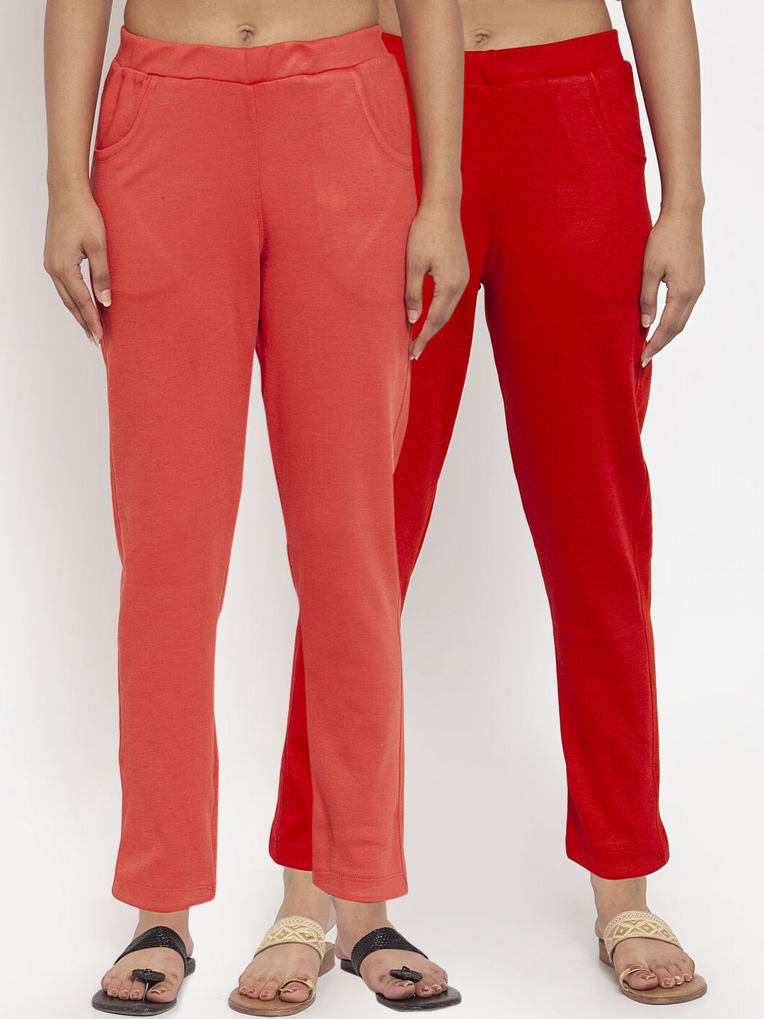 TAG 7 Women Pack of 2 Wool Blend Ankle-Length Acrylic Leggings Pants - Distacart