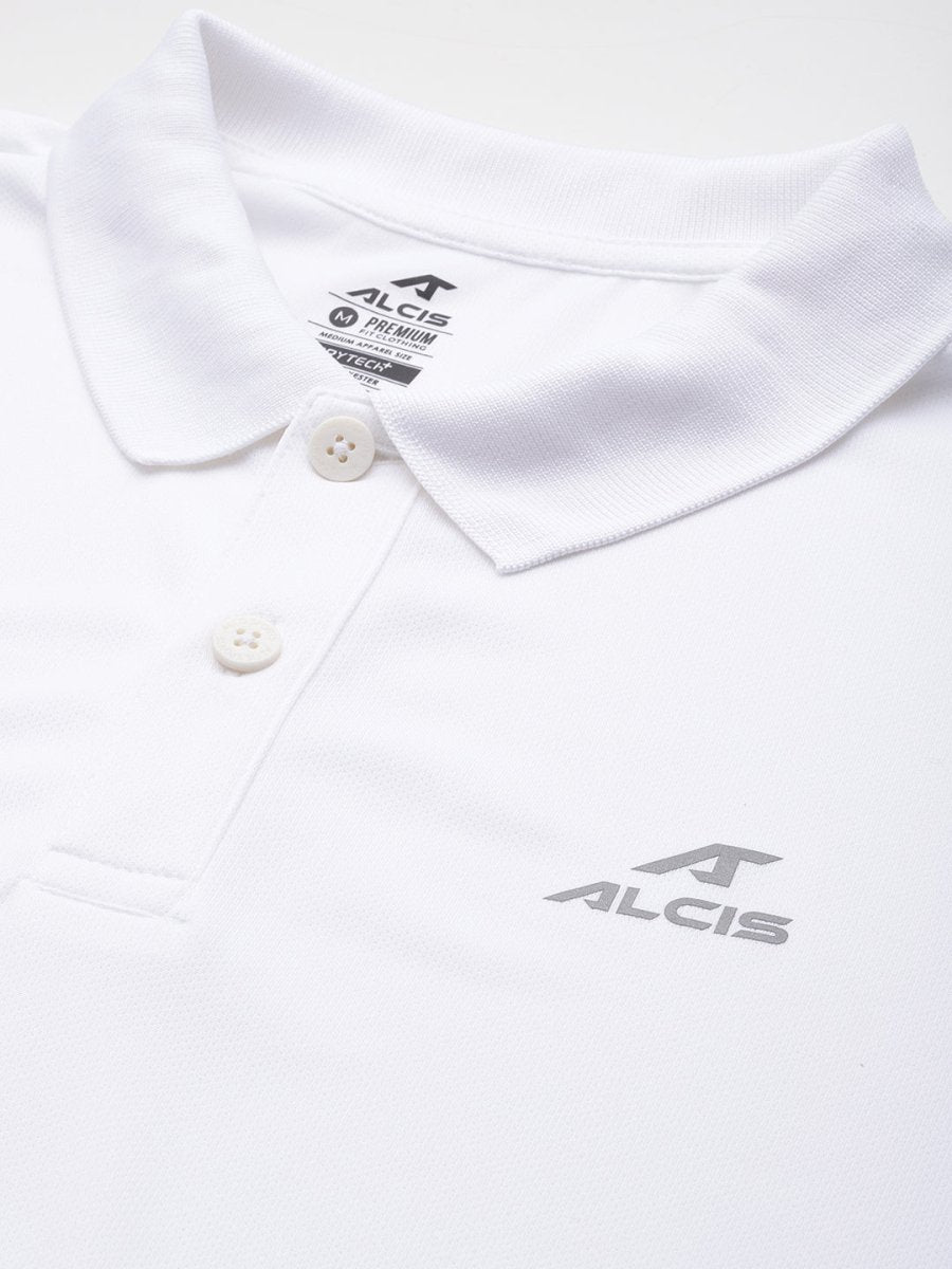 Alcis Men Polo Collar Dry Tech Slim Fit T-shirt - Distacart