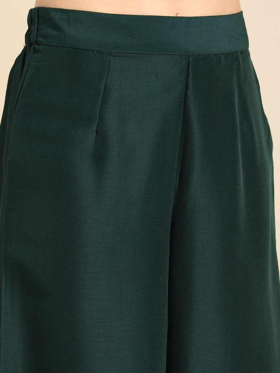 Anouk Yoke Design Regular Thread Work Kurta with Palazzos - Distacart