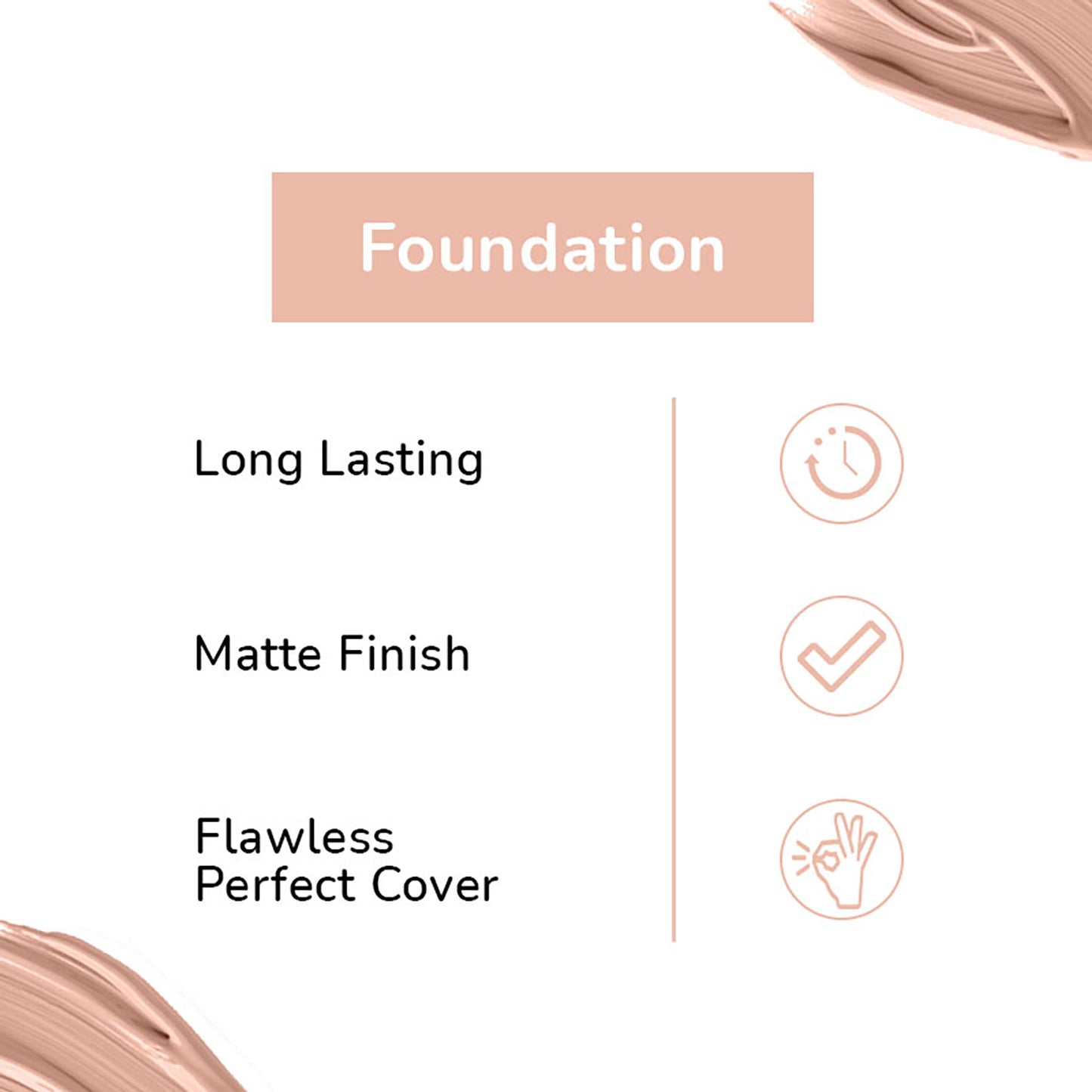 Matt Look Undercover 24Hr Full Coverage & Oil Control Matte Foundation - Beige - Distacart