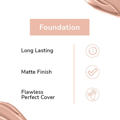 Matt Look Undercover 24Hr Full Coverage & Oil Control Matte Foundation - Beige - Distacart