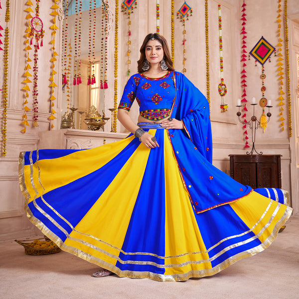Monjolika Fashion Multicolor Viscose Cotton Navratri Chaniya Choli For Festival - Distacart