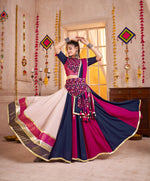 Thumbnail for Monjolika Fashion Viscose Cotton Multi-Color Embroidery Navratri Lehenga Choli