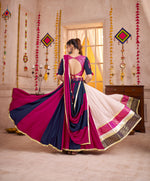 Thumbnail for Monjolika Fashion Viscose Cotton Multi-Color Embroidery Navratri Lehenga Choli