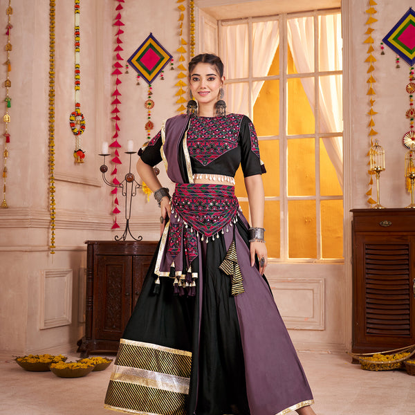 Monjolika Fashion Multicolor Viscose Cotton Navratri Chaniya Choli For Festival - Distacart