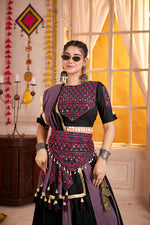 Thumbnail for Monjolika Fashion Multicolor Viscose Cotton Navratri Chaniya Choli For Festival