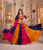 Thumbnail for Monjolika Fashion Colorful Designer Viscose Cotton Navratri Chaniya Choli Set