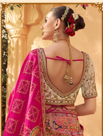 Thumbnail for Monjolika Fashion Multicolor Banarasi Silk Wedding Wear Lehenga With Embroidery Work