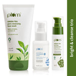 Thumbnail for Plum Green Tea Face Wash, Serum And Moisturizer Trio With SPF 50 PA+++ For Acne Prone & Oily Skin