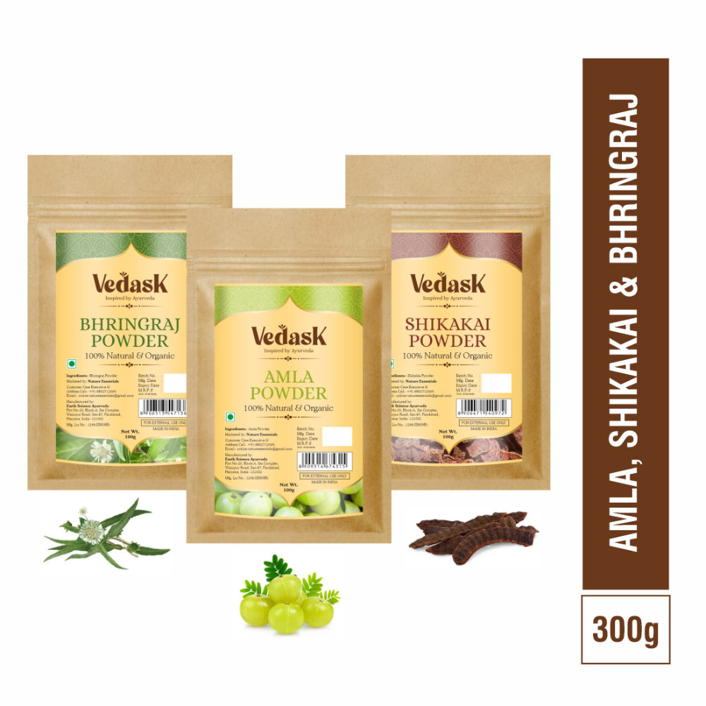 Vedask Organic Hair Pack Powder Mask Combo - Dista