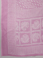 Thumbnail for Ode by House of Pataudi Printed Notched Neck Pure Cotton Kurta With Trousers & Dupatta - Distacart
