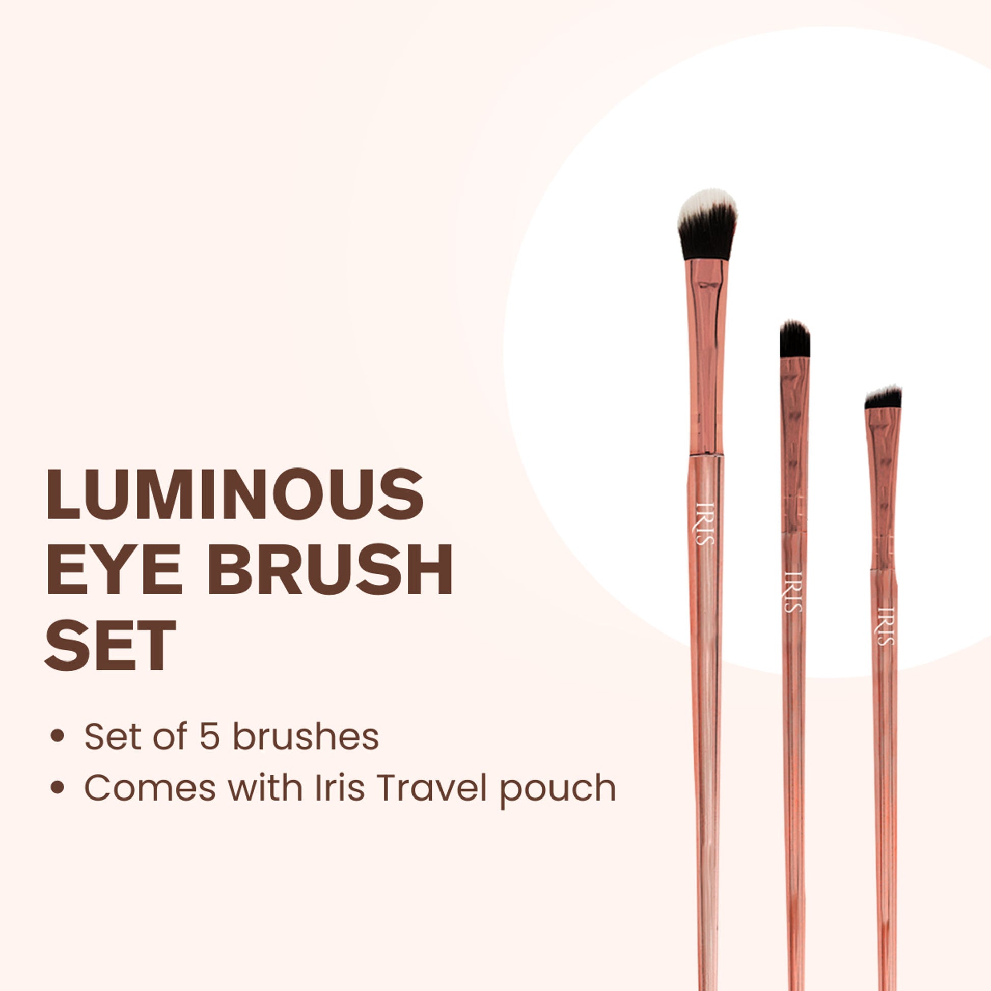IRIS COSMETICS Luminous Eye Brush Set - Distacart