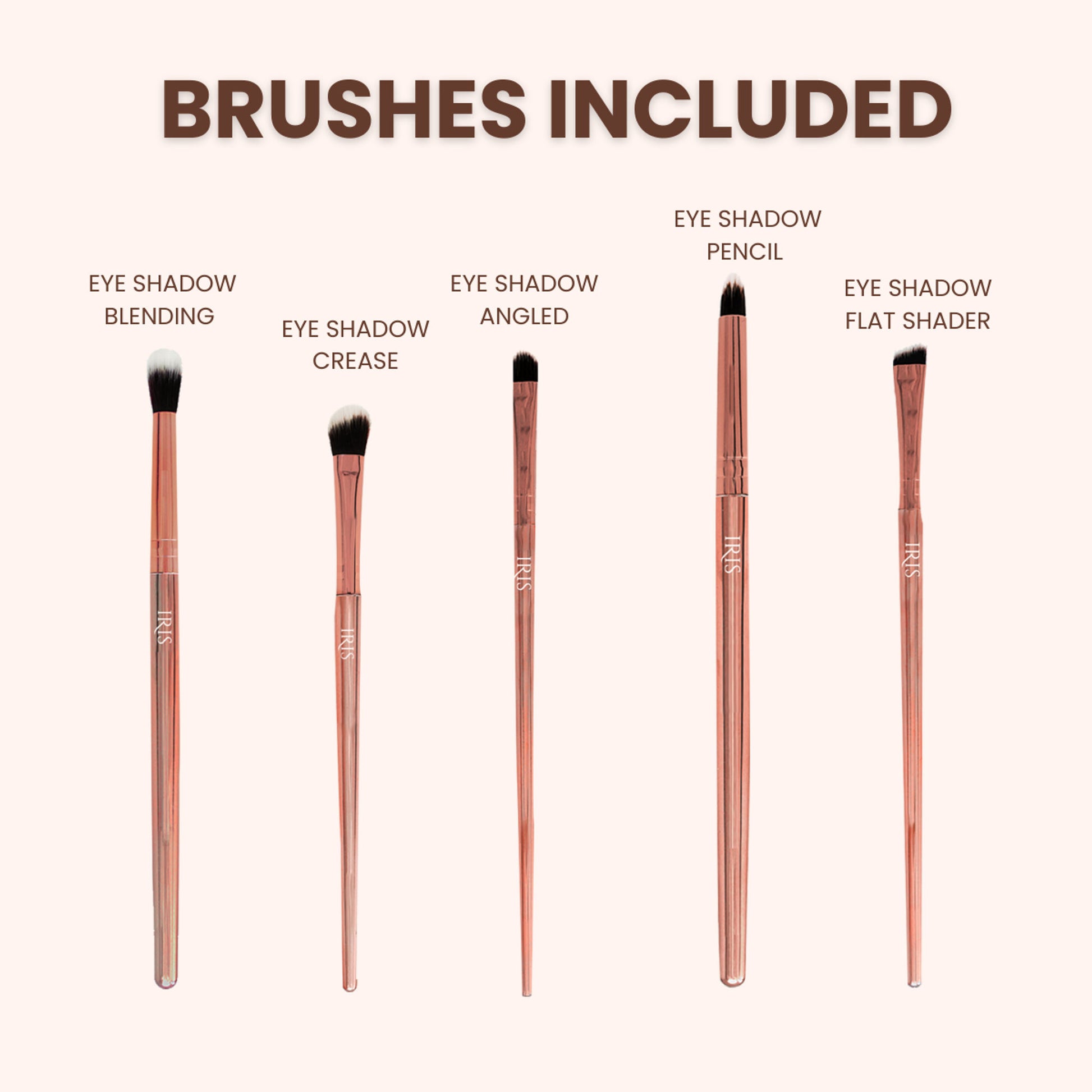 IRIS COSMETICS Luminous Eye Brush Set - Distacart
