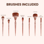 Thumbnail for IRIS COSMETICS Luminous Complete Brush Set - Distacart