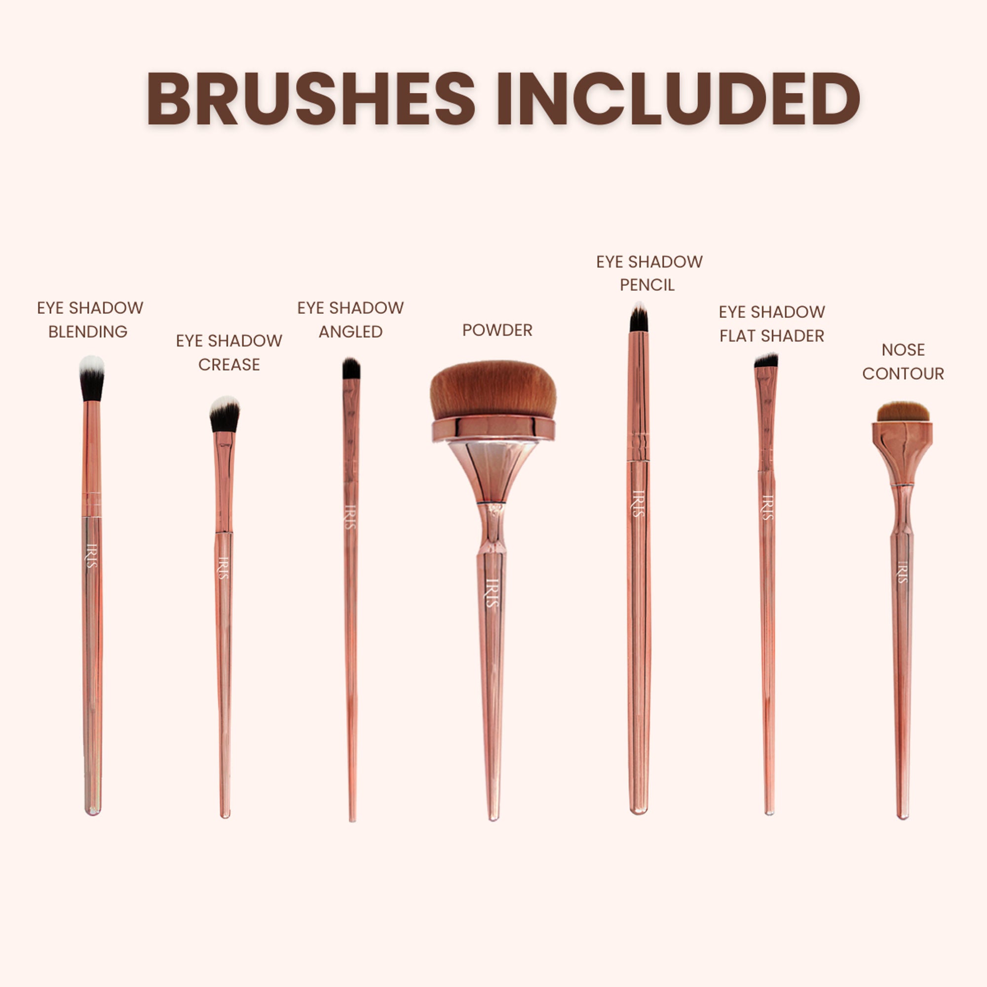 IRIS COSMETICS Luminous Complete Brush Set - Distacart