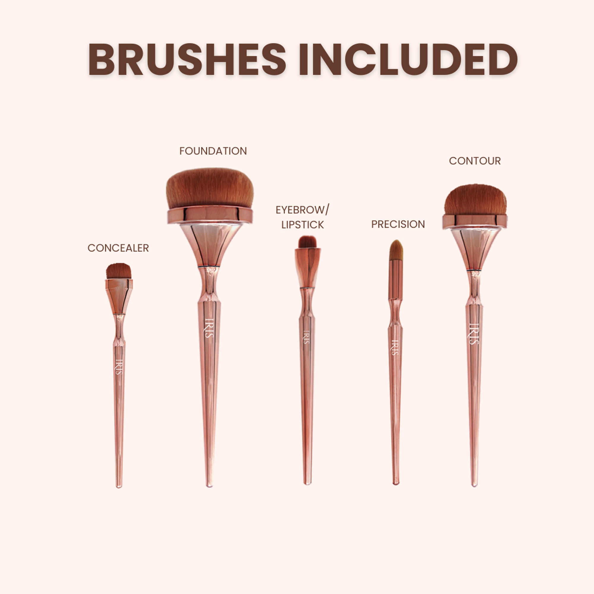 IRIS COSMETICS Luminous Face Brush Set - Distacart