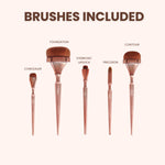 Thumbnail for IRIS COSMETICS Luminous Face Brush Set - Distacart