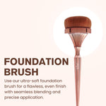 Thumbnail for IRIS COSMETICS Luminous HD Foundation Brush - Distacart