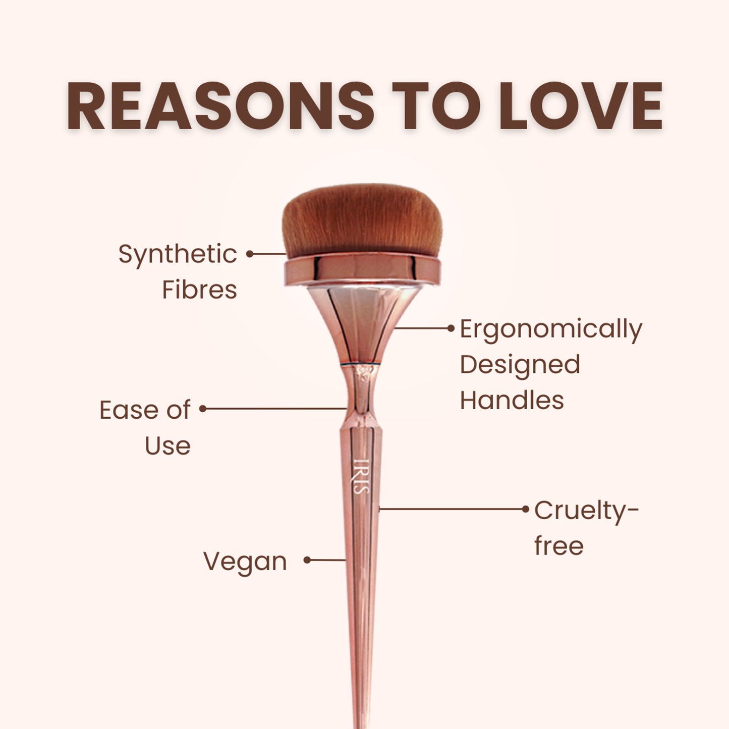 IRIS COSMETICS Luminous HD Contour Brush - Distacart