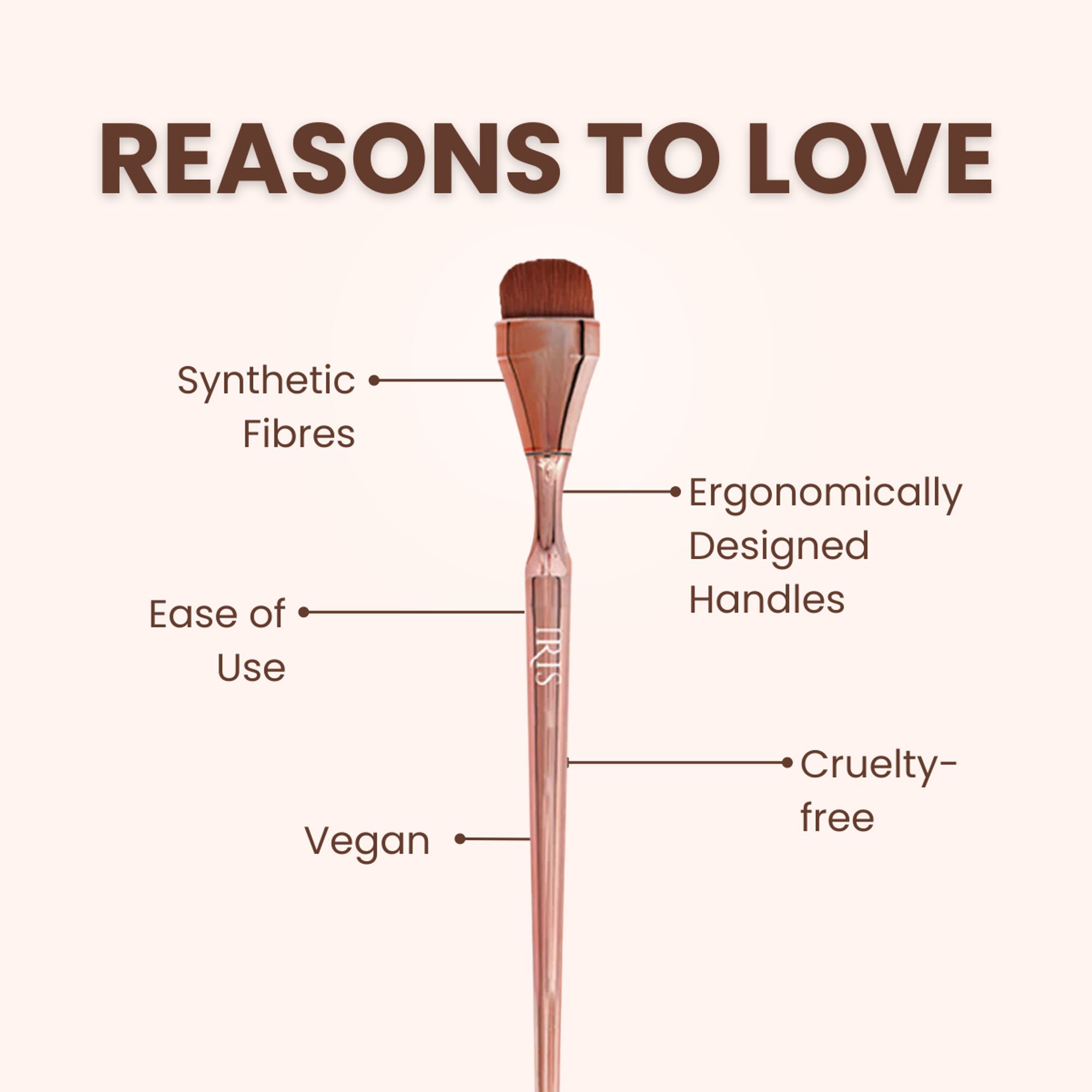 IRIS COSMETICS Luminous HD Concealer Brush - Distacart