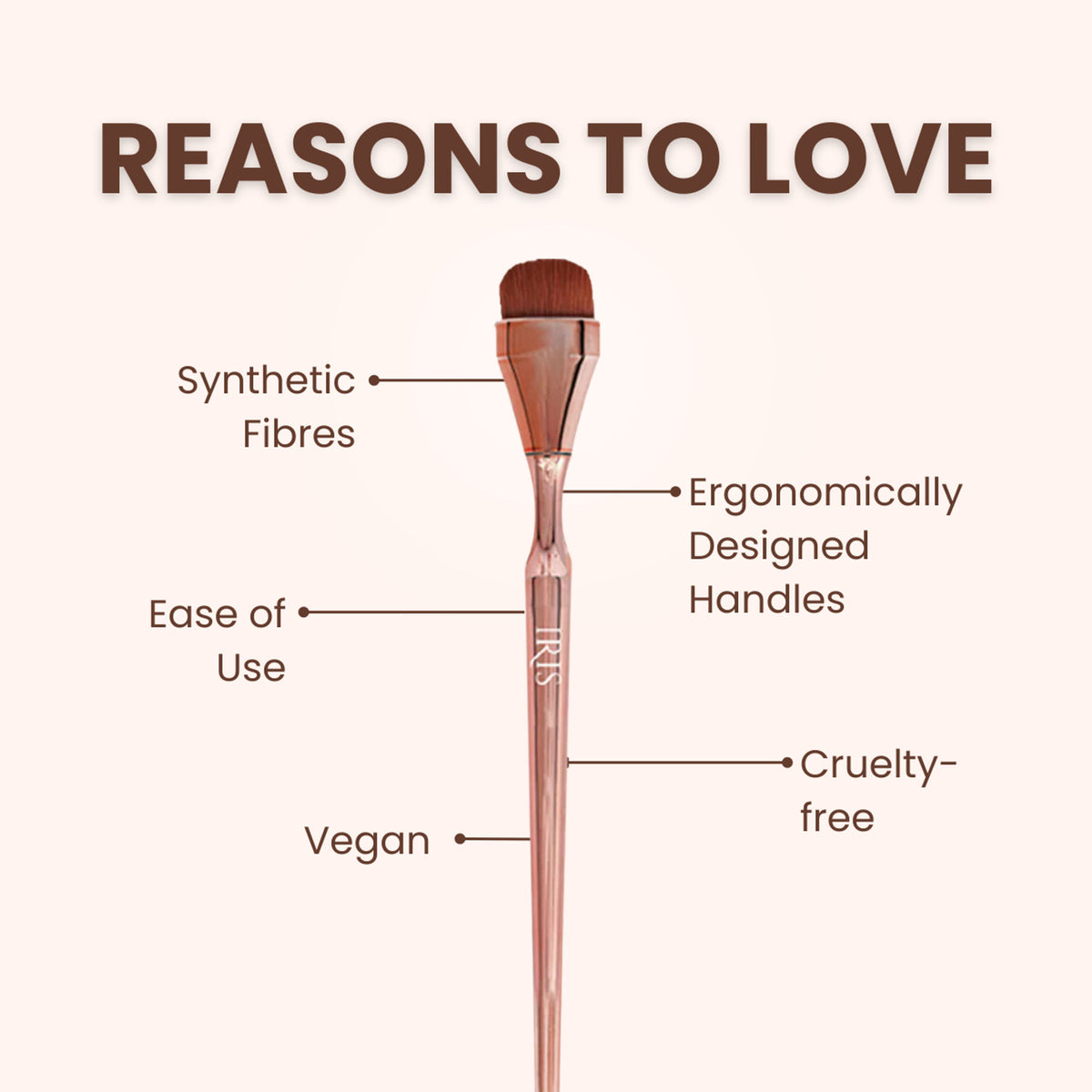 IRIS COSMETICS Luminous HD Concealer Brush - Distacart