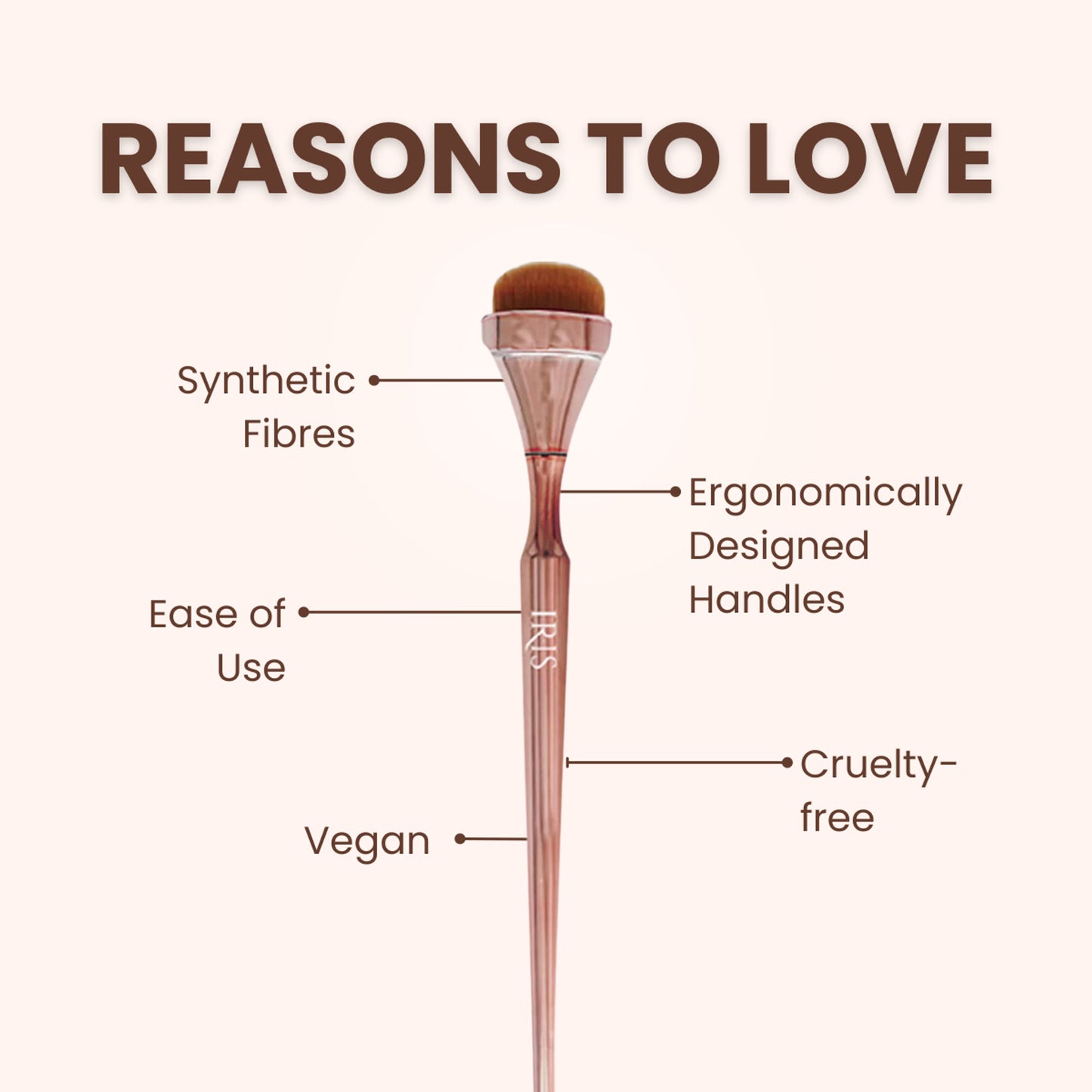 IRIS COSMETICS Luminous HD Highlighter Brush - Distacart