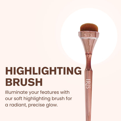 IRIS COSMETICS Luminous HD Highlighter Brush - Distacart