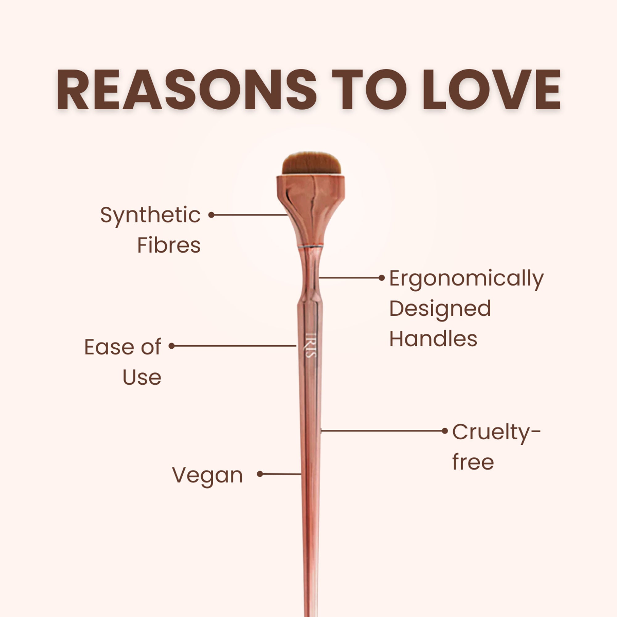 IRIS COSMETICS Luminous HD Nose Contour Brush - Distacart