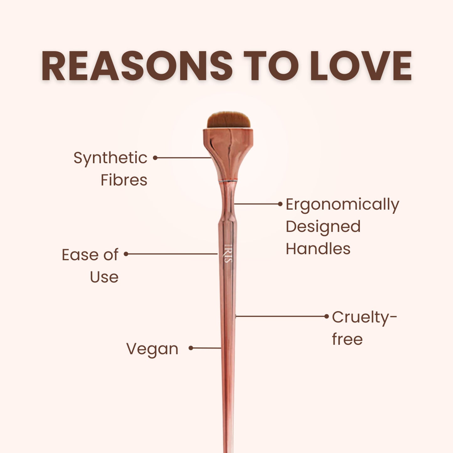 IRIS COSMETICS Luminous HD Nose Contour Brush - Distacart