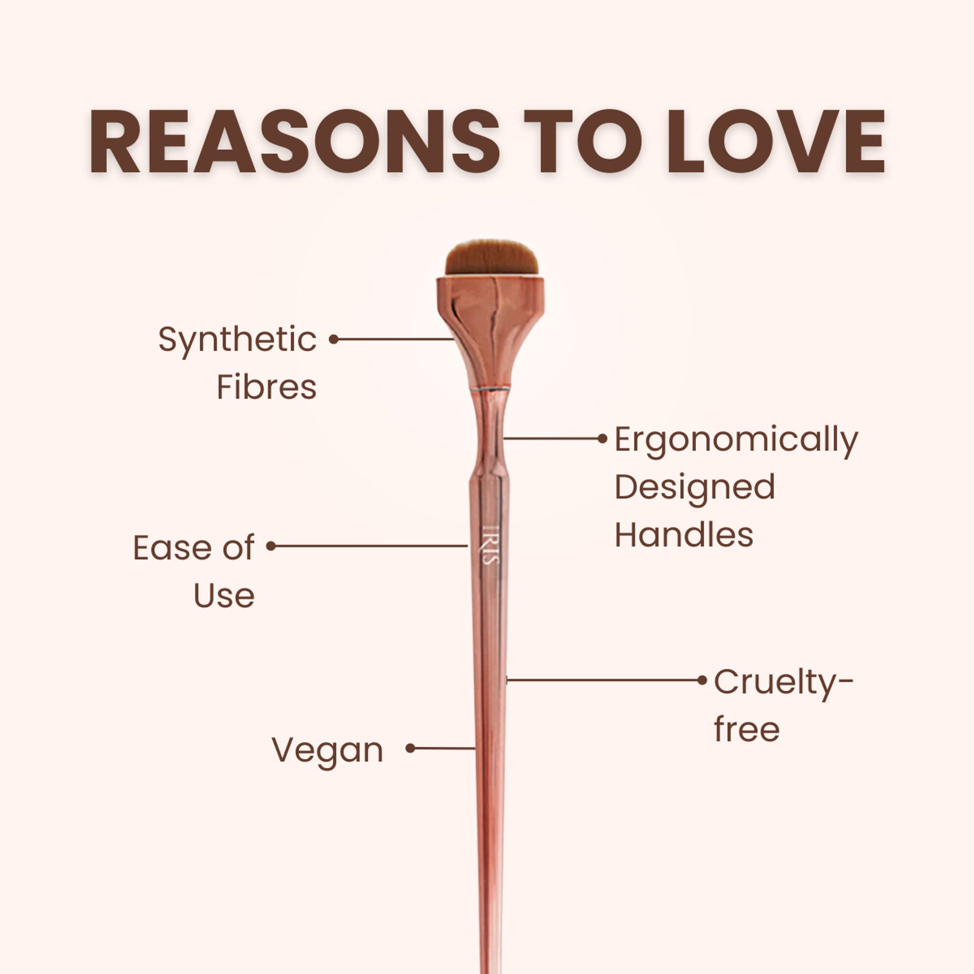 IRIS COSMETICS Luminous HD Nose Contour Brush - Distacart