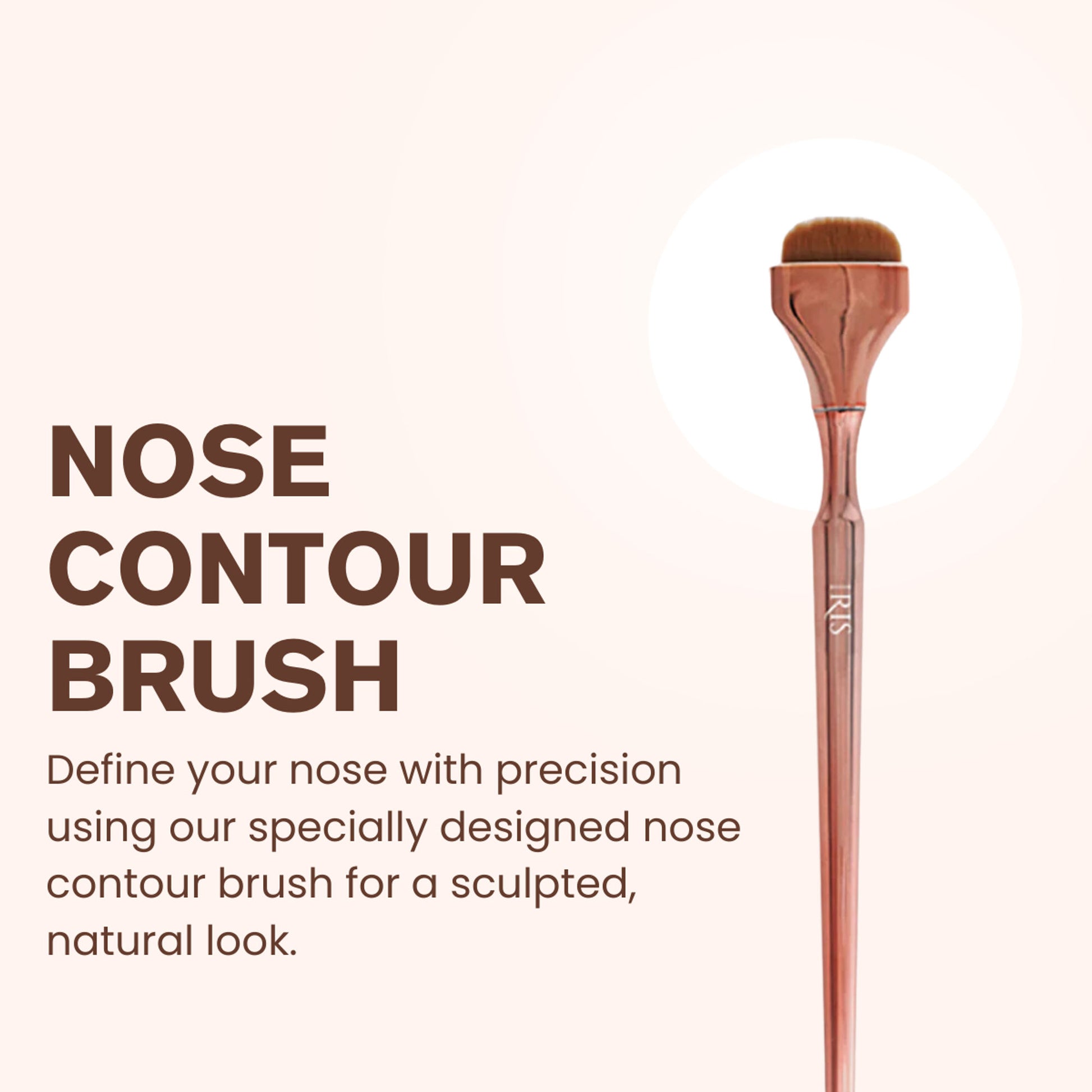 IRIS COSMETICS Luminous HD Nose Contour Brush - Distacart