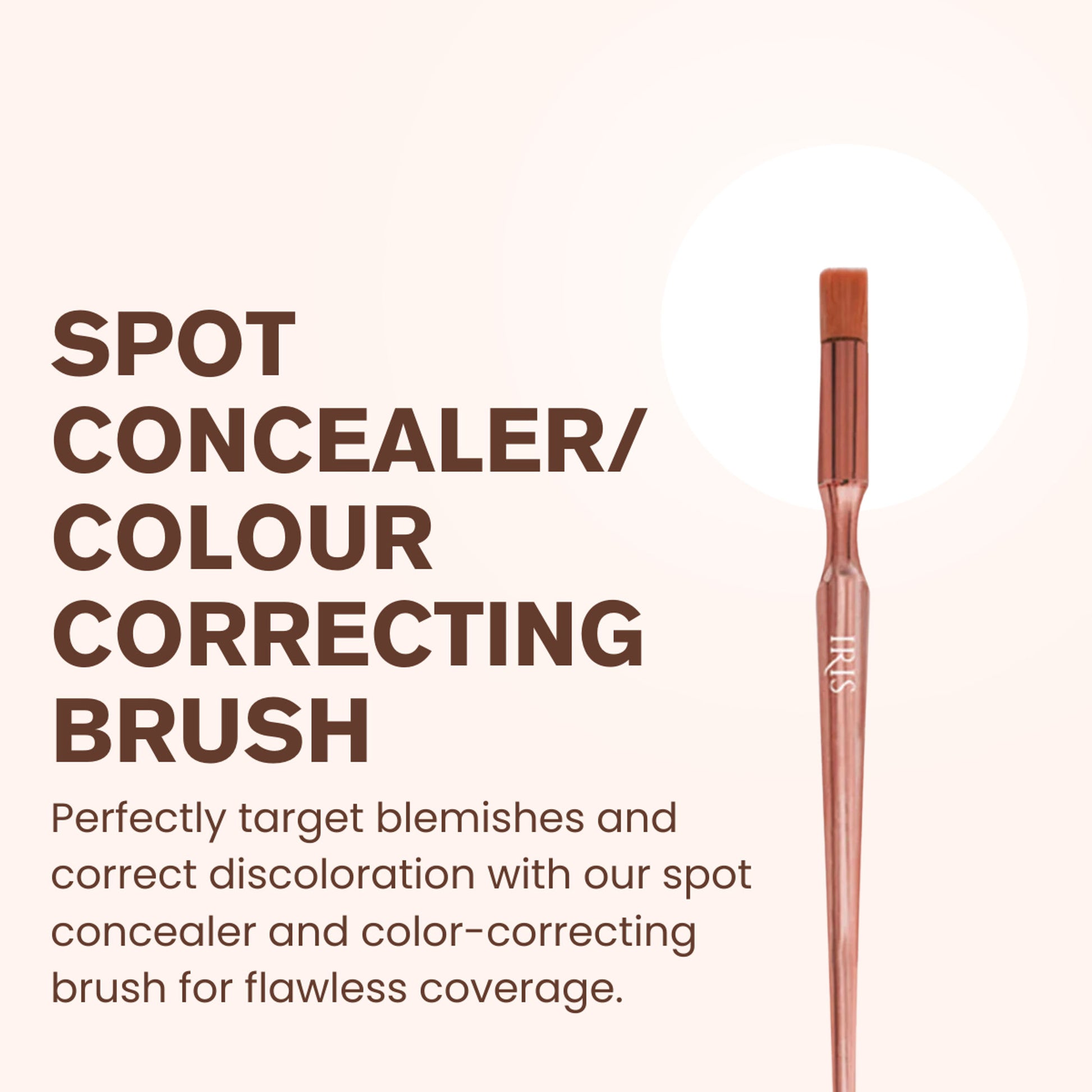 IRIS COSMETICS Luminous HD Spot Concealer Brush - Distacart