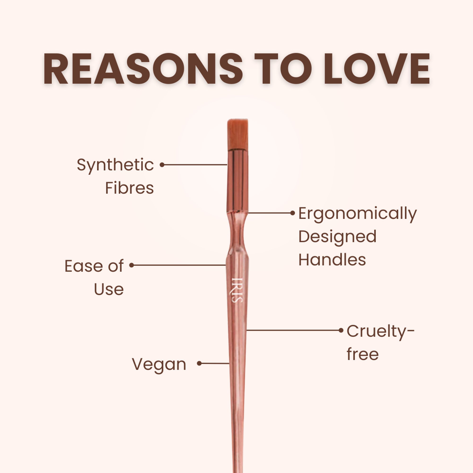 IRIS COSMETICS Luminous HD Spot Concealer Brush - Distacart