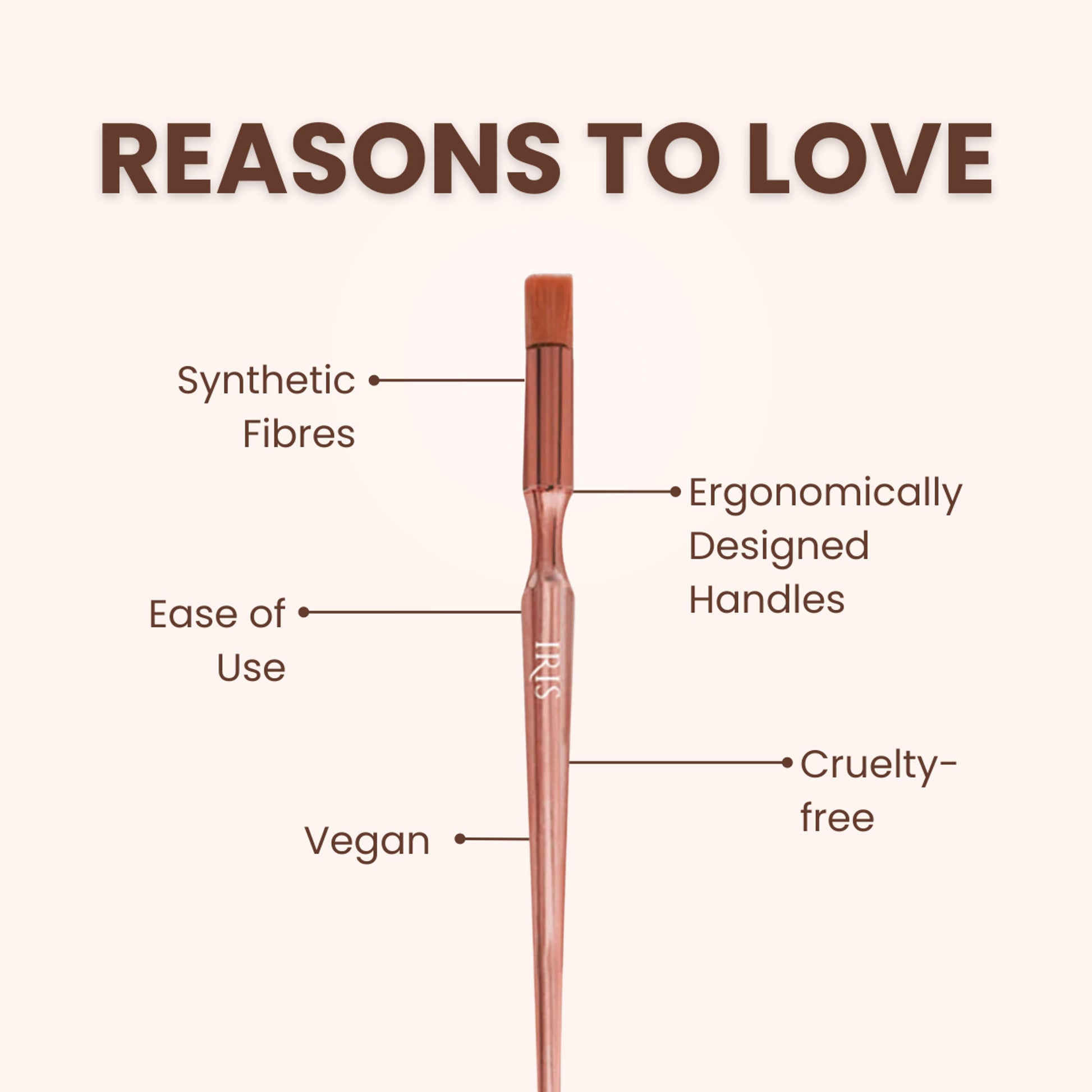 IRIS COSMETICS Luminous HD Spot Concealer Brush - Distacart