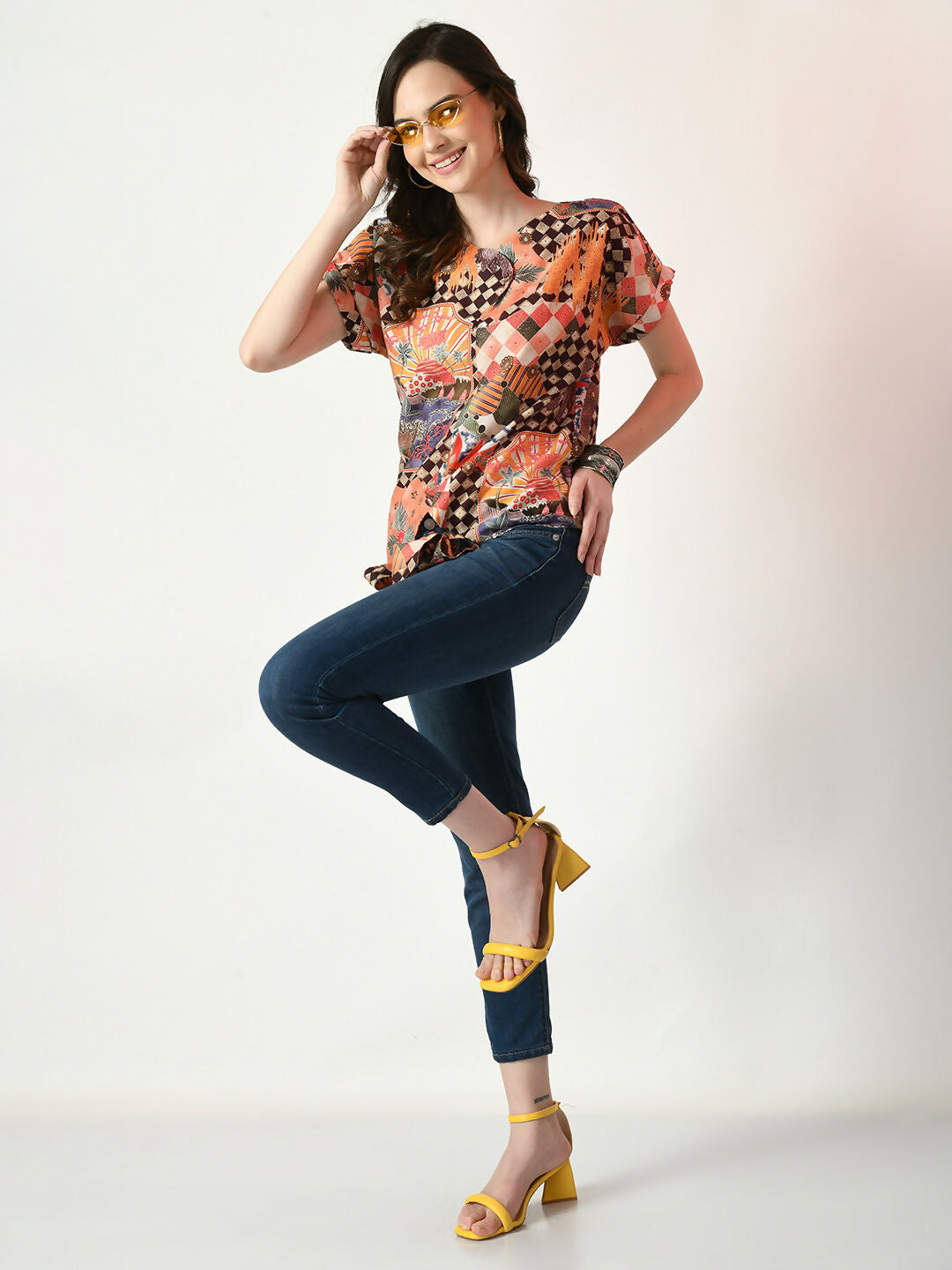 Myshka Women's Multi Printed Top - Distacart