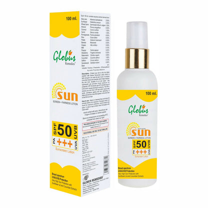 Globus Remedies Sunscreen Lotion - Distacart