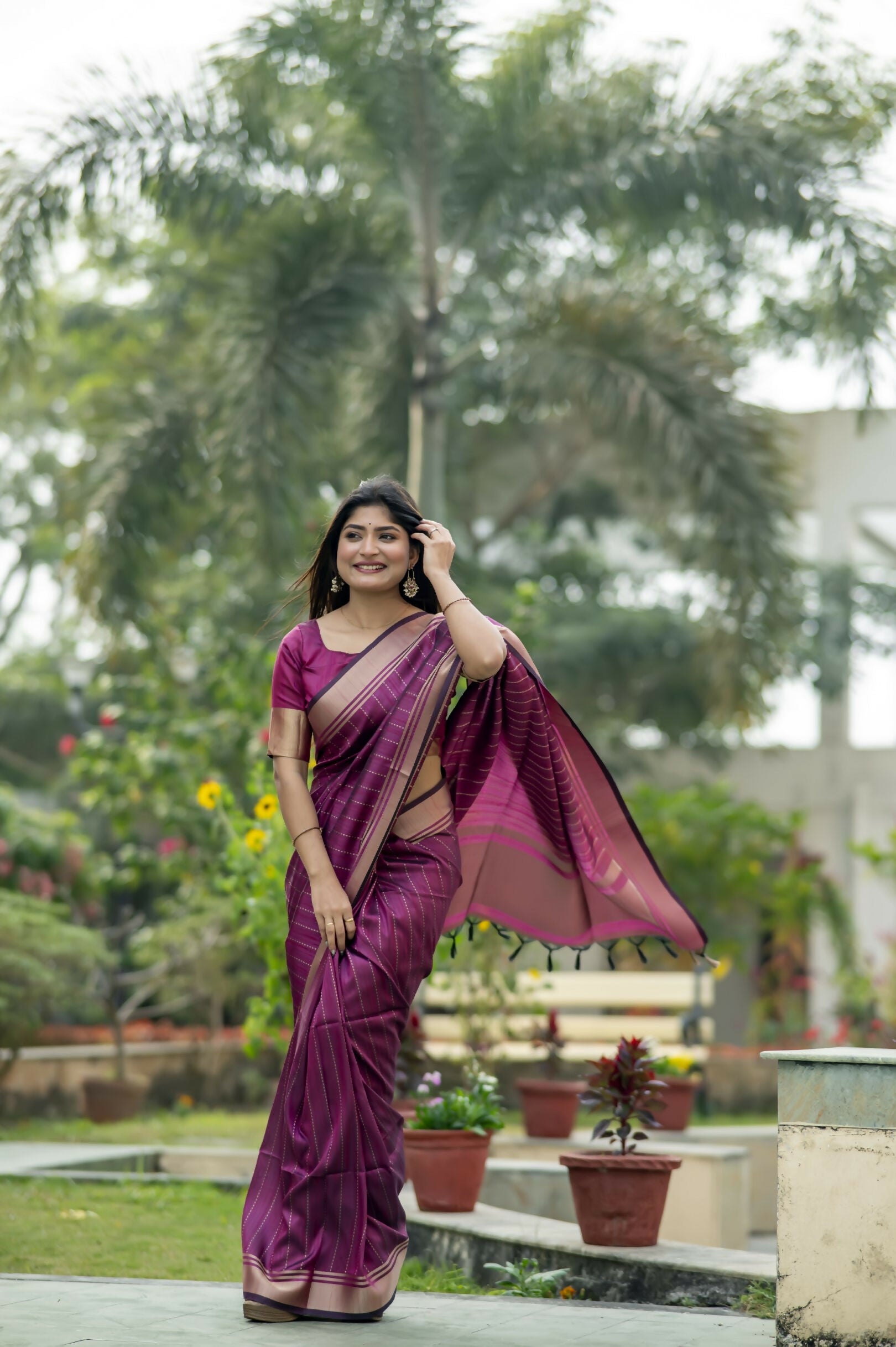 Vishnu Weaves Women's Rani Raw Silk Saree with Blouse - Distacart