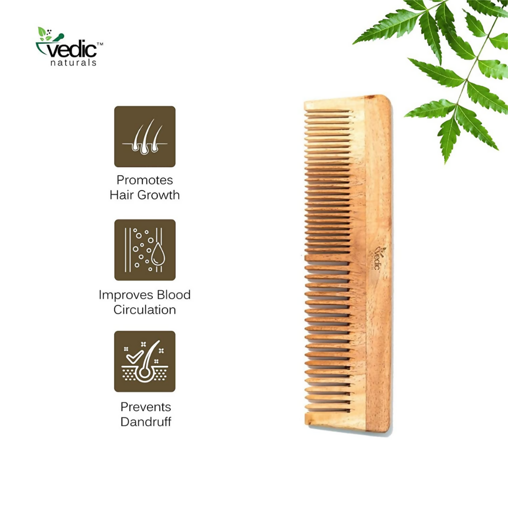 Vedic Naturals Neem Wood Comb - Dista