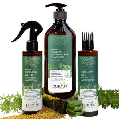 Pureus Herbals Anti Hair Fall Combo Kit - Dista