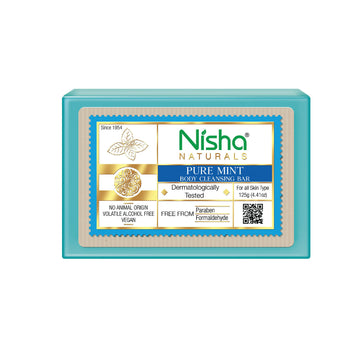 Nisha Mint Body Cleansing Soap Bar - Distacart