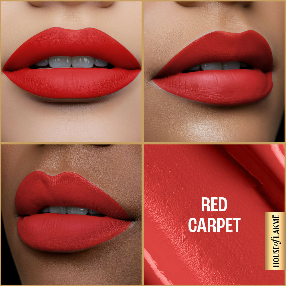 Lakme Ultimate Glam Matte Liquid Lipstick - Red Carpet - Distacart